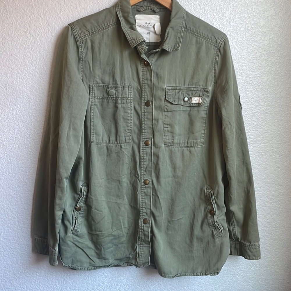 Army Green L.O.G.G. H&M Shirt